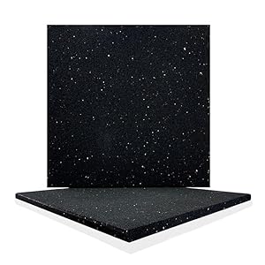 Goodhoily Antivibrations-Pads, 2 Stück, 50x50cm, Schwarz