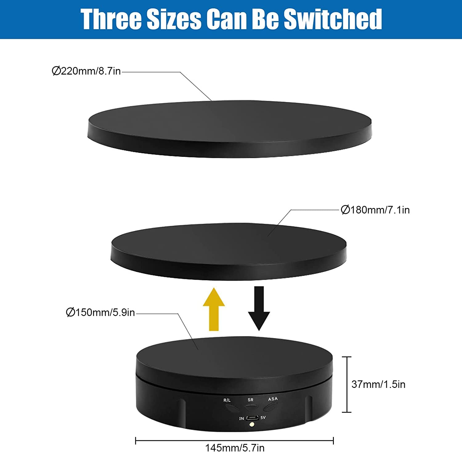 Plateau Tournant électrique à 360 Degrés Pour Potographie