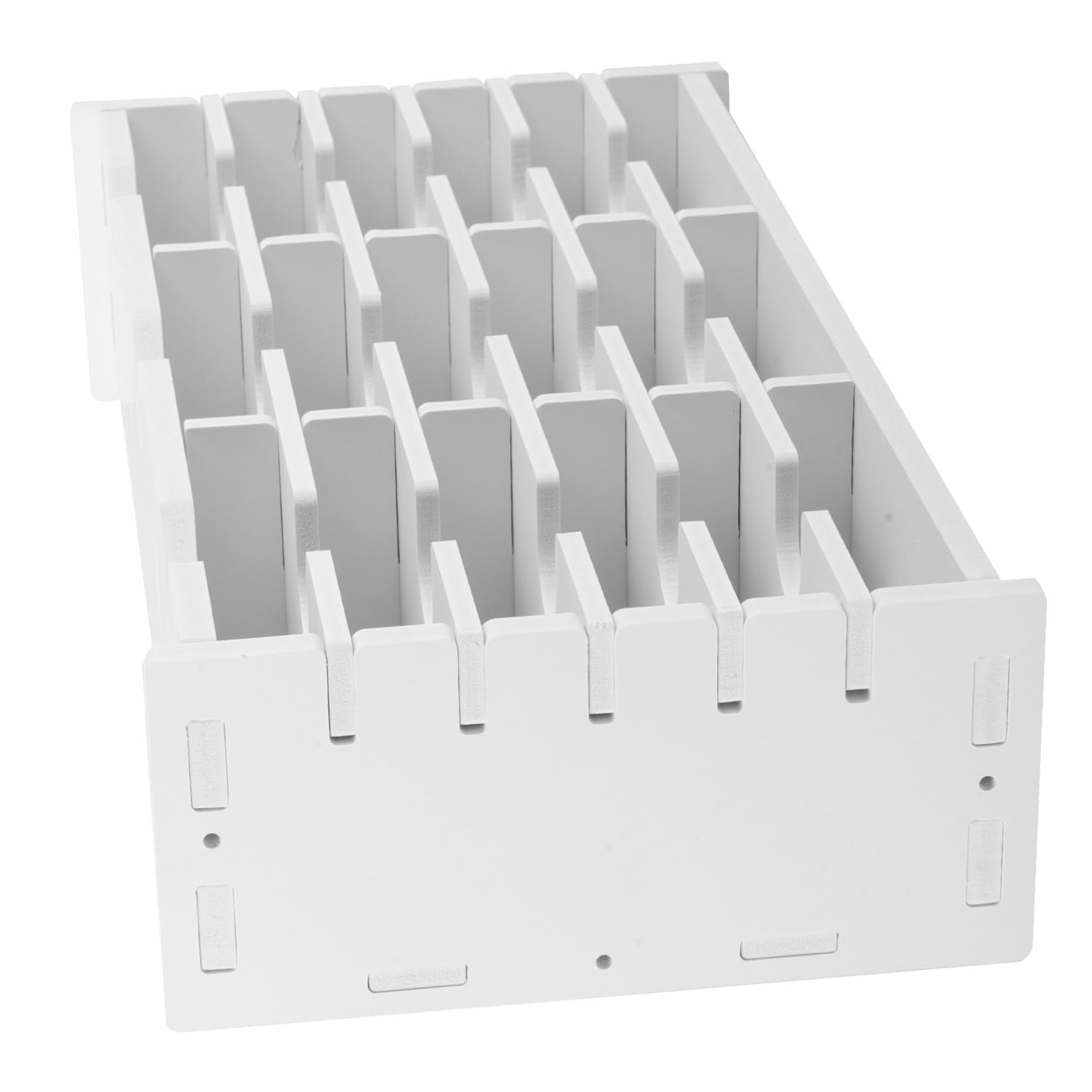 Contenitore per tamponi di inchiostro in legno con 18 scomparti per CD, per pittura con diamanti e tamponi per timbri