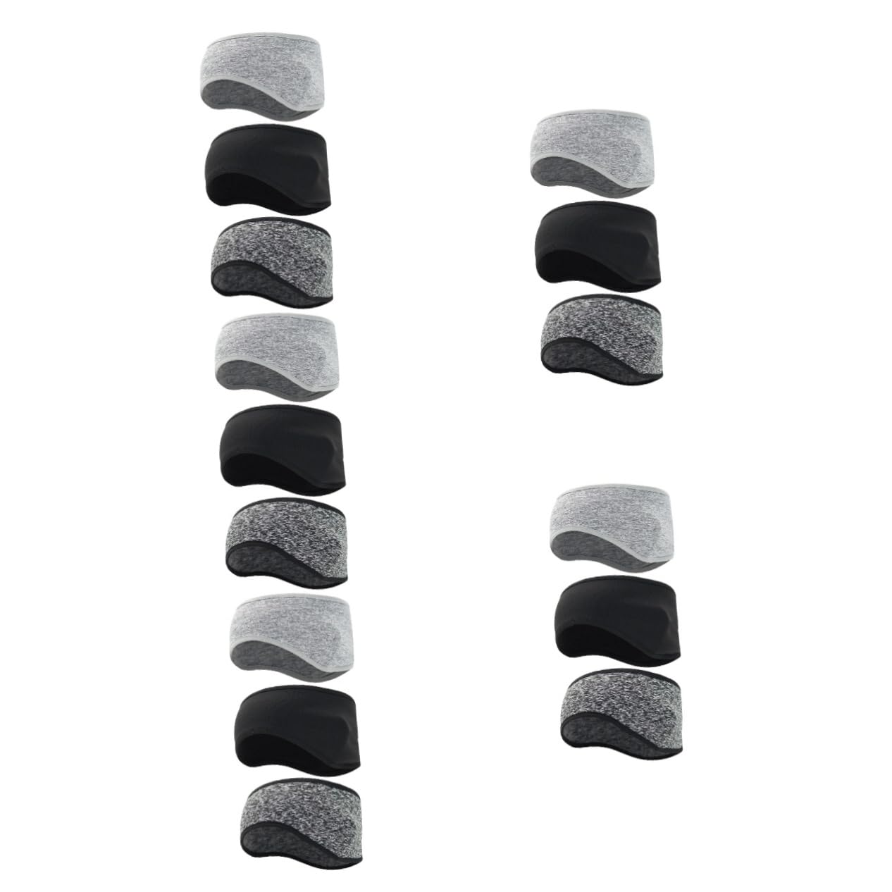 BESPORTBLE 15pezzi Fasce Scaldaorecchie Elastiche Per Corsa Fascia Per Testa Sportiva Pile Termico Calda e Traspirante Adatta Per Uomini e Donne Perfetta Per Attività All Aperto Invernali