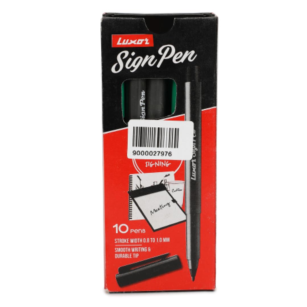 LUXORSl Green N.Sign Pen (10's Box)