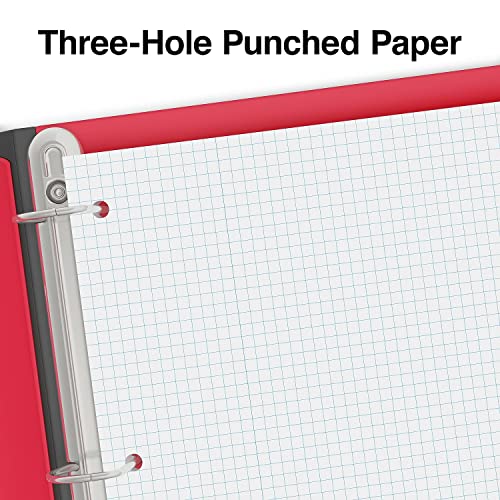 Staples Graph Ruled Filler Paper, 8-inch x 10.5-inch, White, 3/Pack (ST25634DVS)