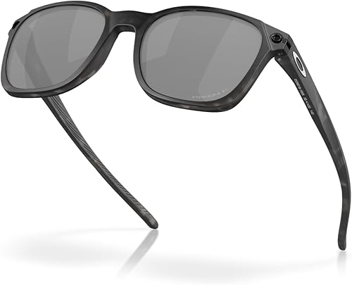 Miniatura 5 de Oakley Lentes de sol para hombre, montura de tortuga negra mate, lentes polarizadas Prizm negras, 2.165in