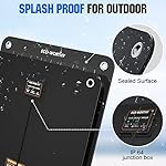 12V Solar Car Battery Trickle Charger & Maintainer 10W Waterproof Solar Panel with Cigarette Lighter & Alligator Clips…