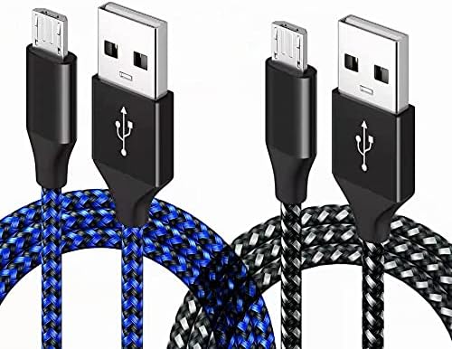 PS4 Controller Charger Cable,2 Pack 3M/10FT Micro USB Cable Charging ...