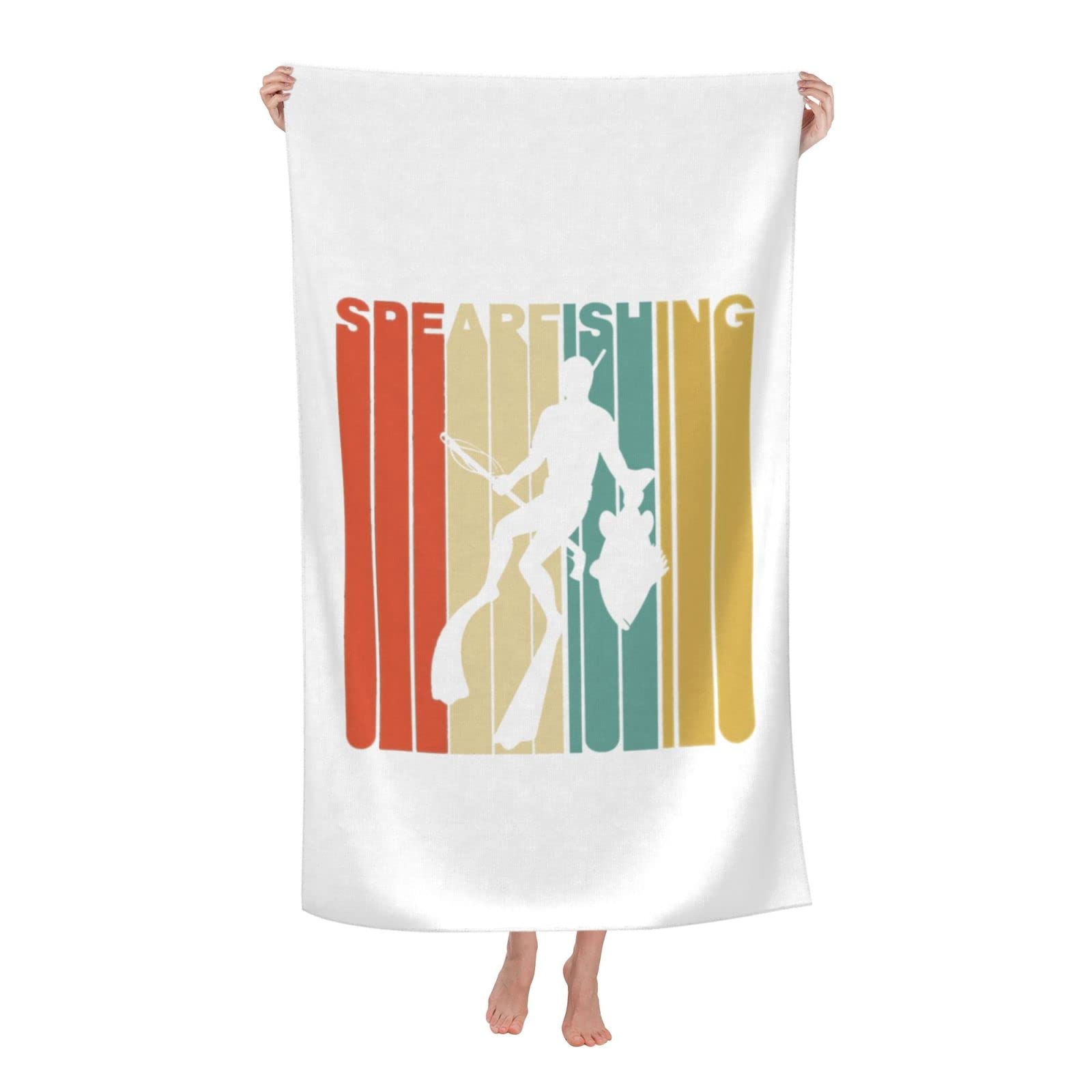 LSRCPD Beach Towels Spearfishing Swim Pool Gym Camping For Adults Women 80X130Cm