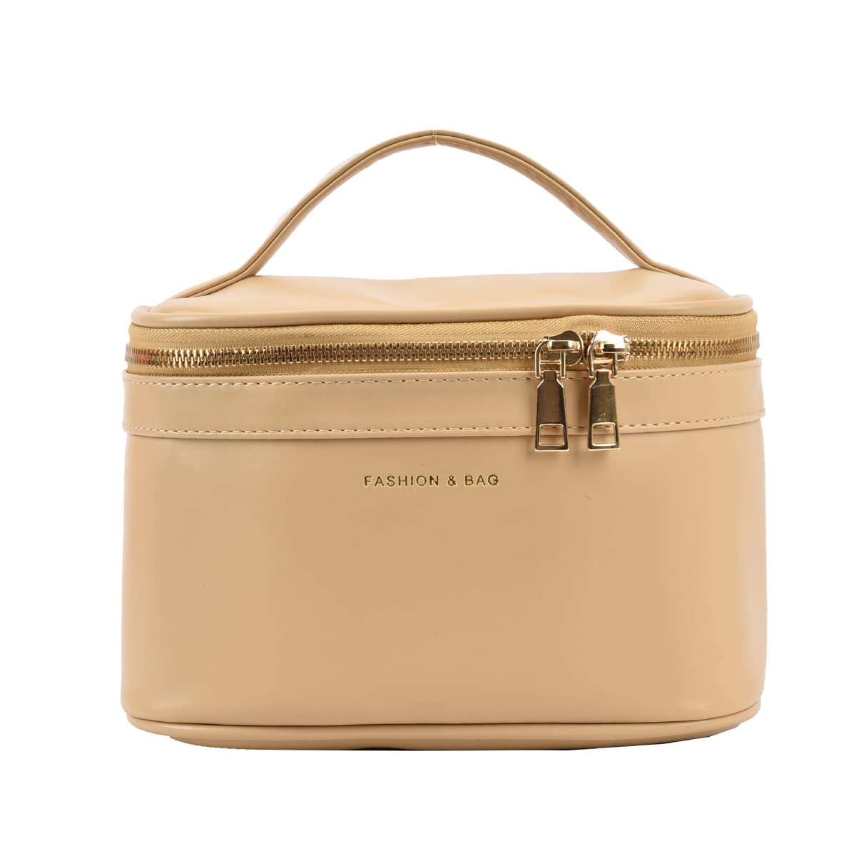 Neceser De Maquillaje para Mujer Estuche De Cosméticos Portátil Neceser Multifunción Neceser Lavable Kit De Viaje Organizador para Amantes del Maquillaje Y Viajeros,Marrón