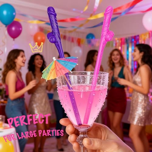 20 pitillos rosas y morados para despedida de soltera miniatura 5