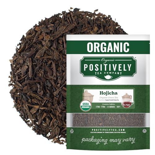 Image of Positively Tea, Organic Hojicha, Green Tea, Loose Leaf, 16 Ounce