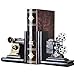Retro Film Camera Bookend-żywica rzeźbione półka na książki schludny uchwyt na książki-regał ciężkie przechowywanie w stylu vintage modne organizowanie książek, DVD, CD, czasopisma, fotografia, płyta