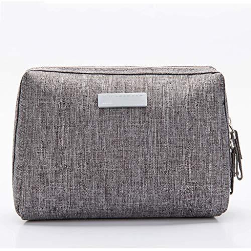 Preisvergleich Produktbild AFQHJ Tragbare Kosmetiktasche Mit Großem Fassungsvermögen Handtaschen for Haushaltsreisepflegeartikel Polyestermaterial Wasserdicht Und Abriebfest Kosmetiktasche (Color : Gray)