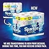 Sparkle Pick-A-Size Paper Towels, Spirited Prints, 6 Double Rolls = 12 Regular Rolls, Everyday Value Paper Towel With Full And Half Sheets #1