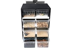 Reptile Rack System With Tubs - Keep Your Reptiles Cozy and Secure