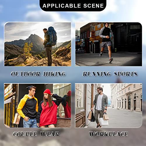 Image of MANTORS Mens Fleece Jackets Contrast Hoodies Lightweight Sweatshirt Color Block Jacket Coats