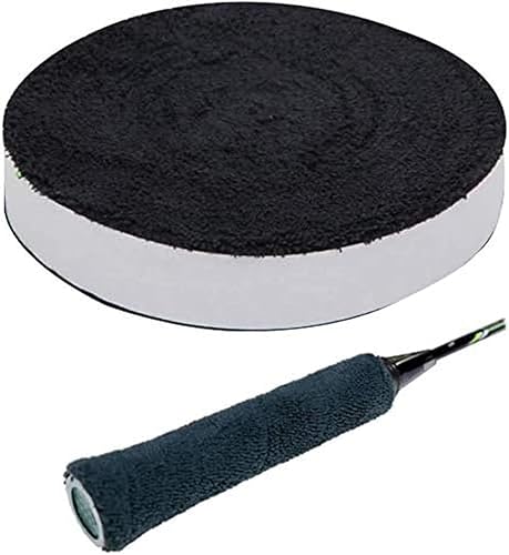 Vista 17 de ITODA Toalla de raqueta de tenis de bádminton, pegamento de mano de algodón antideslizante para sudar, raqueta de bádminton, cinta para el sudor Azul