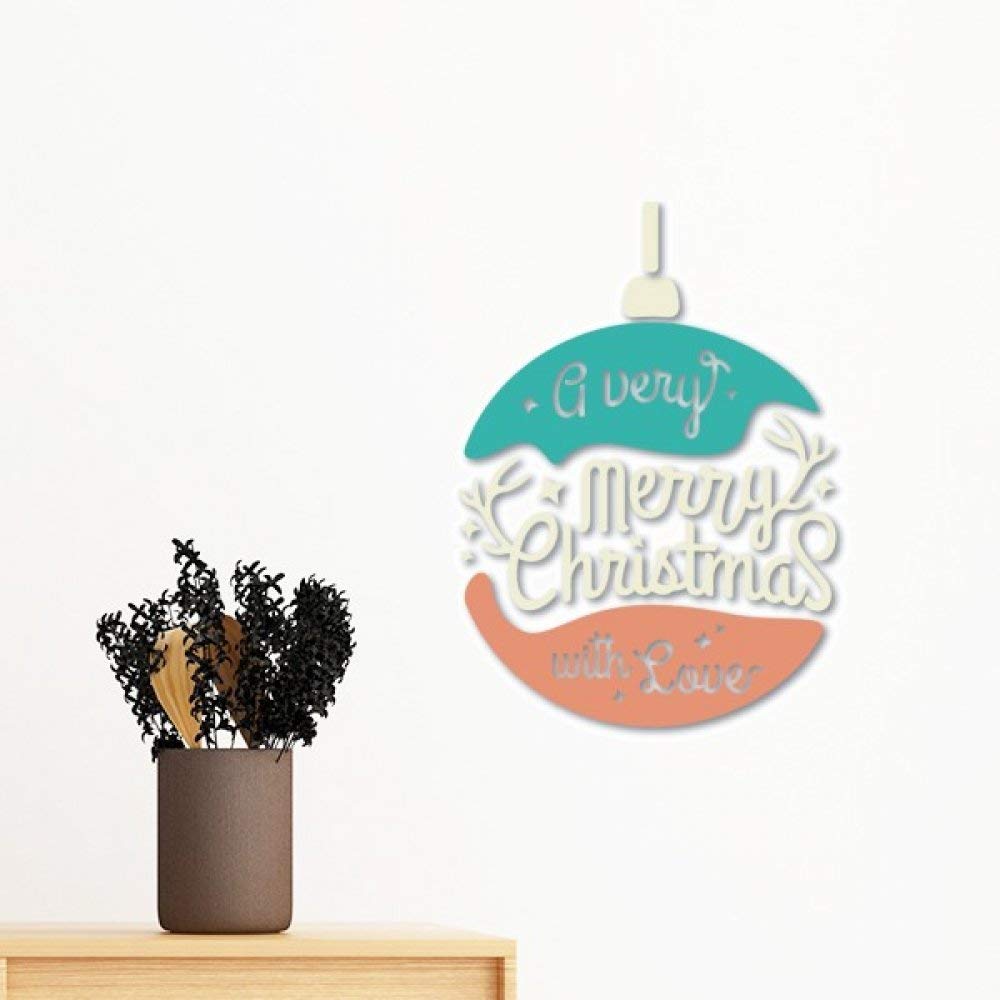 Sticker mural Noël coloré amovible pour relooker facilement un mur de chambre sans abîmer la peinture