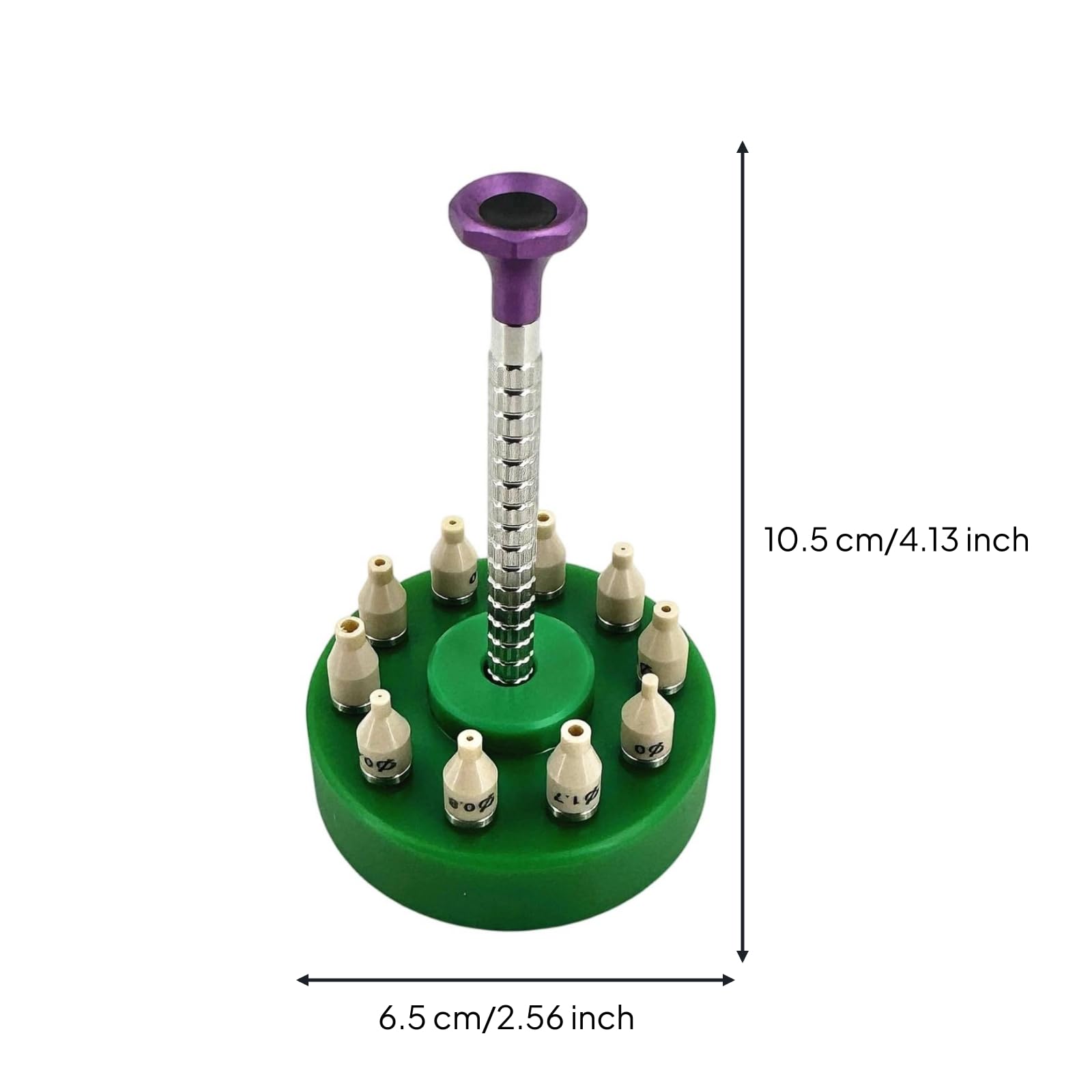 Installatore Manuale per Lancette Orologio Strumento Orologiaio Pressatore Lancette Struttura Metallo Plastica Maneggevolezza Stabile Teste