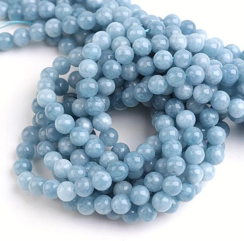 Zenkeeper About 180 Pcs Aquamarine Beads for Jewelry Making 4 MM Aquamarine Gemstones Loose Stone Beads - Image 3