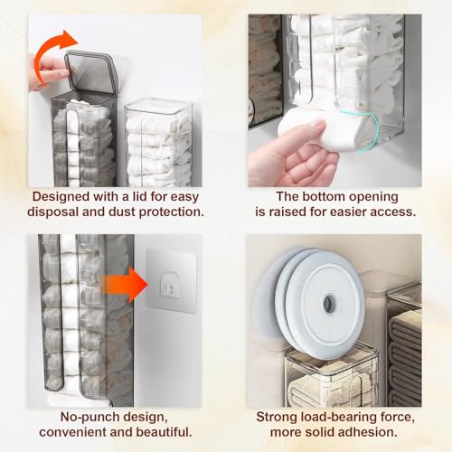 JEPELUS-2Pcs-Sock-and-Underwear-Organizer-Wall-Mount-Clear-Storage-Box-Thickened-Plastic-Lidded-Design-Space-Saving-Hanging-Organizer-for-Closet-Cabinet-Bathroom-Bedroom-Wardrobe-Clothes-Tie