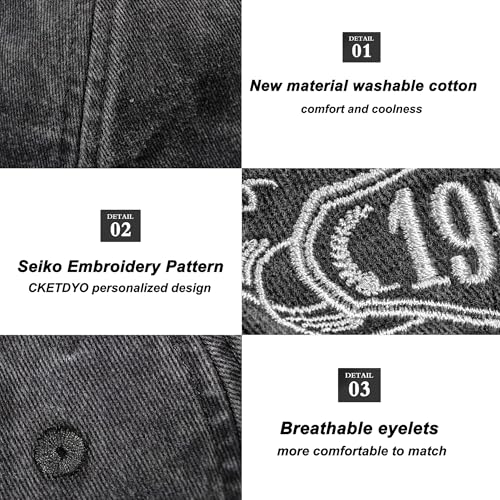 1924-1995 Birthday Gifts for Men Women,Personalized 30th-100th Birthday Ideas Gift,Parents Vintage Hat,4