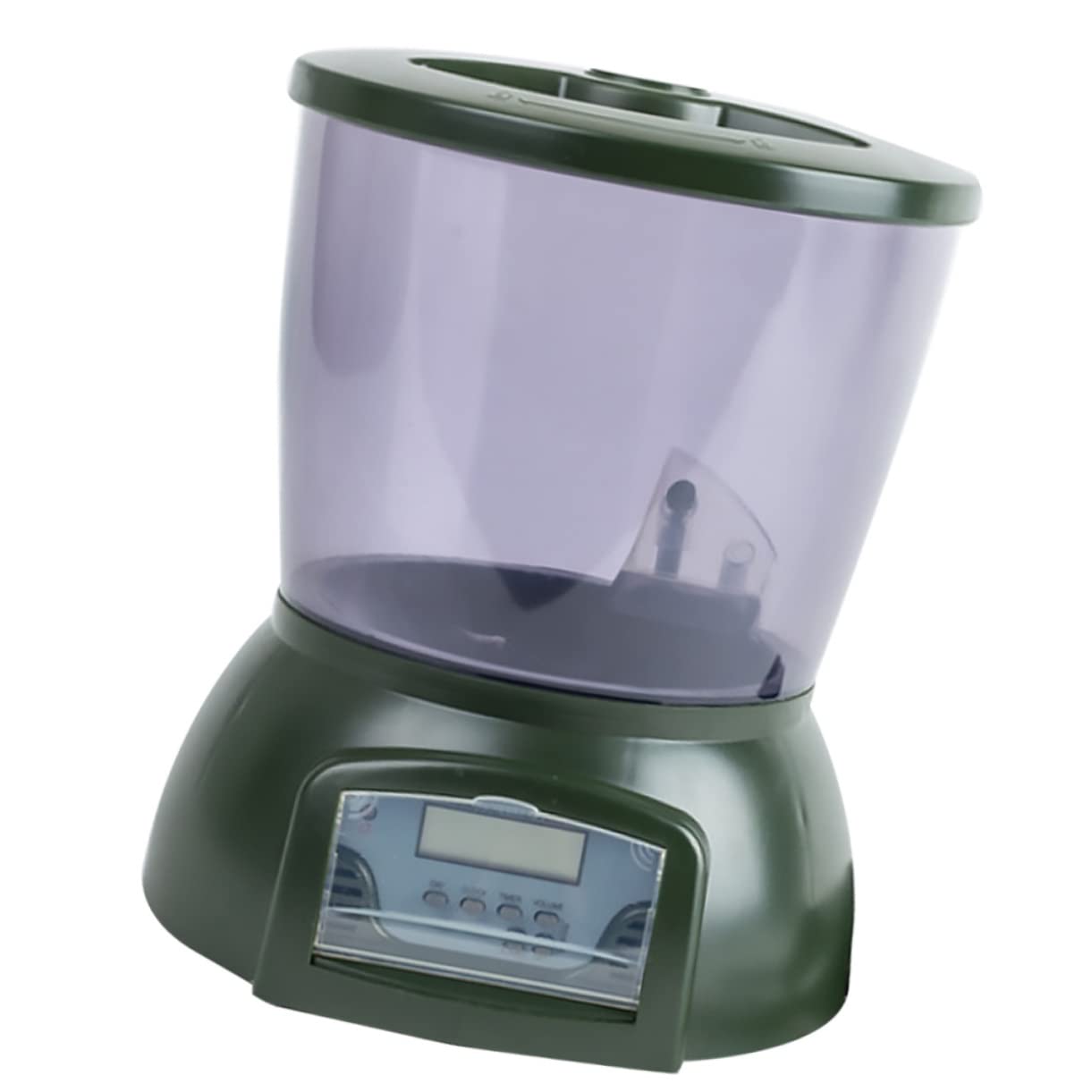 Kisangel Automatic Fish Feeder LCD Display Programmable Timer for Aquarium and Capacity for Vacation and Daily Feeding No Battery Included