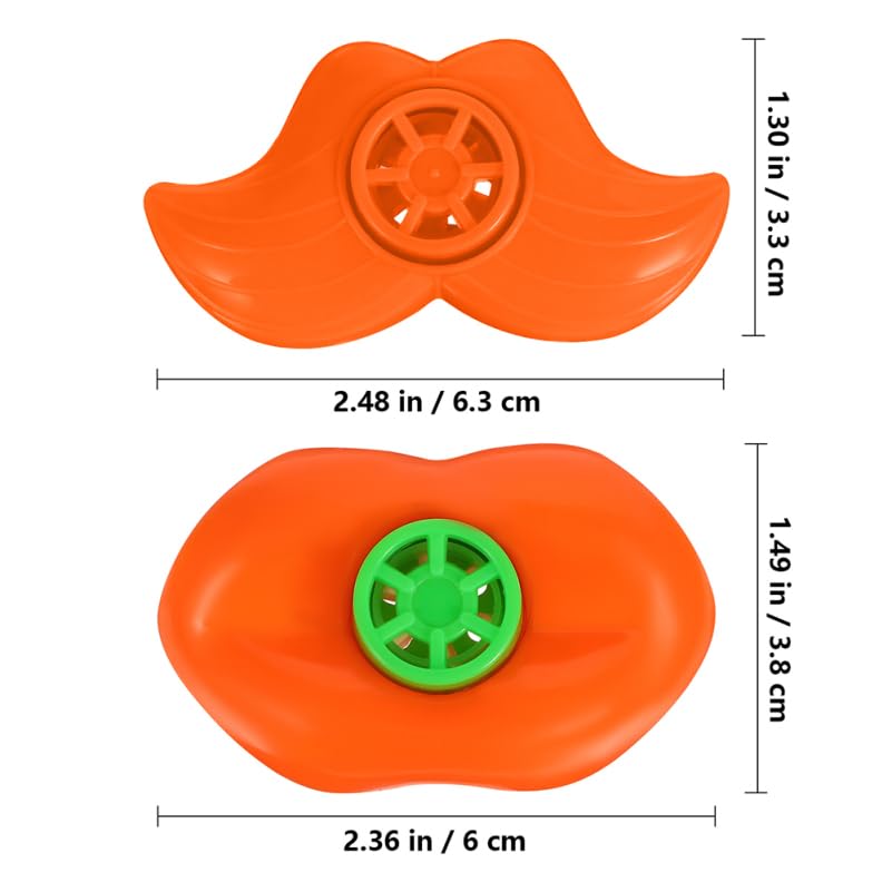 Alasum Mix Lip and Mustache Whistles Party Noise Makers for Safe Plastic Funny Whistle for Celebrations Gatherings and Performances - Image 3