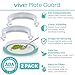 Vive Plate Guard (2 Pack) - Adaptive Equipment No Spill Guards for Eating - One Handed Assistance for Plates, Daily Living Aid for Elderly, Disabled & Parkinsons - Handicap Kitchen Accessories