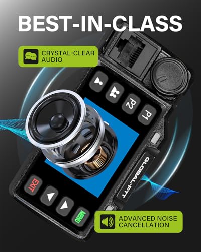 Image of Global-PTT 2-Pack Push-to-Talk Over Cellular (PoC) Mobile Radios Walkie Talkies - 4G LTE Nationwide PTT Unlimited Range Free License for in-Vehicle Communication (Non-GPS)