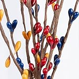 Factory Direct Craft® Group of 12 Hand Wrapped Petite Pip Berry Sprays for Home Decor, Primitive Accenting and Creating (Ameicana)