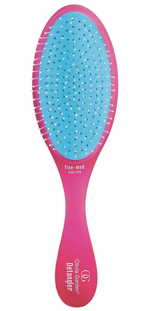 Olivia Garden Detangler Fine-Medium Pink Brush
