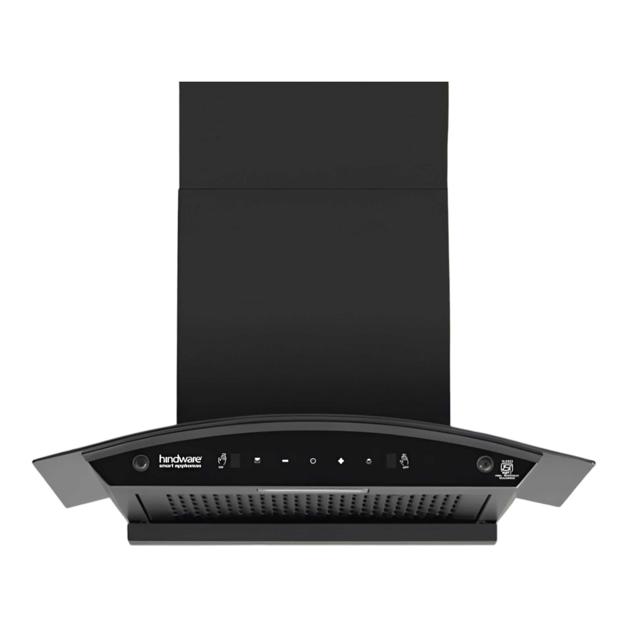 Hindware Smart Appliances EVITA AC 90 IN | 1200 m³/hr | Filterless Auto-Clean Kitchen Chimney With Metallic Oil Collector, Motion Sensor & Touch Control | 2025 Model 90cm (Curved Glass, Black)-image-21
