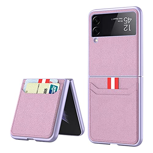 for Samsung Galaxy Z Flip 3 5G Leather Case & Wallet, Galaxy Z Flip 3 5G PU Leather Case, Ultra Thin Shell Durable Protective Flip Cell Phone Case Cover for Samsung Galaxy Z Flip 3 5G 2021