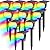 Tadyreal Solar Color Changing Spot Lights Outdoor Waterproof Colored RGB Solar Powered Landscape Lights for Yard 7 Lighting Modes Multicolor Solar Spotlights for Pathway Garden Outside (10 Pack)