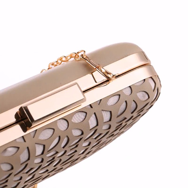 UShopUK Effen Faux Lederen Bruids Prom Bruiloft Avond Clutch