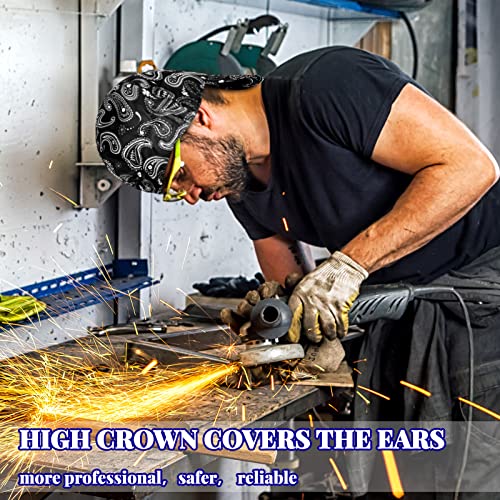 4 Pcs Welding Caps Welding Hats For Men Women Welder's Cap Flame Resistant Welding Helmet Liners Welding Accessories (Basic Paisley) #TOP2