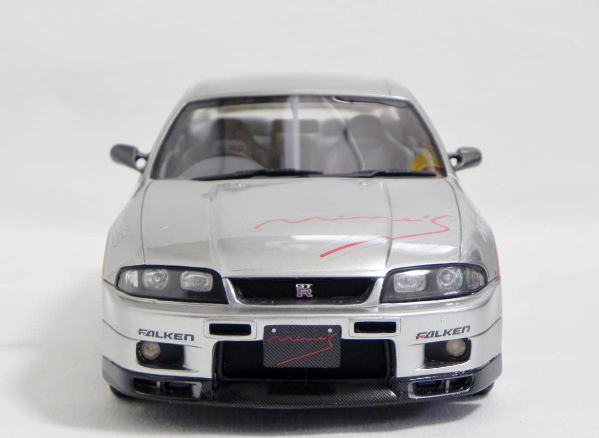 Amazon | OttO 1/18 Mine's SKYLINE GT-R BCNR33 シルバー 未展示 日産