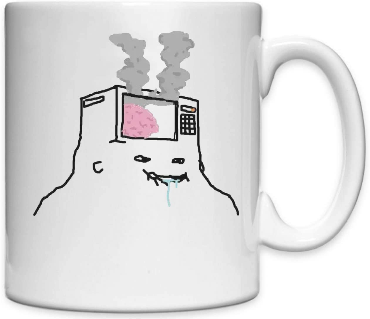 Wojak Feels Guy Meme Microwave Funny Brain Graphic Ceramic Mug, White, One  Size : Amazon.com.be: Home & Kitchen