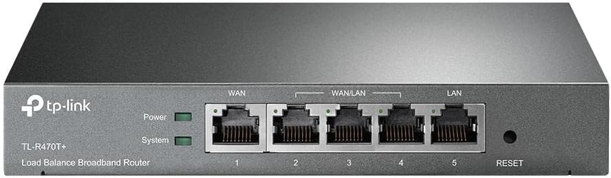 Safestream Multi WAN Router | 4 10/100M WAN Ports w/Load Balance Function | Portal Authencation Access Management | Abundant Security Features | Lightning Protection(TL-R470T+)