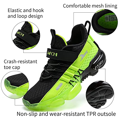 Image of JMFCHI Boys Girls Kids Sneakers Knitted Mesh Running Tennis Athletic Shoes | Breathable,Lightweight,Comfortable,Non-slip,Easy wear,Casual fashion,Indoor outdoor,Gym sport,Daily play,Little /Big Kid