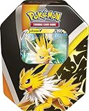 Card Game PKMN TCG Eevee Evolutions Jolteon V Tin - 4 Packs - Promo Card