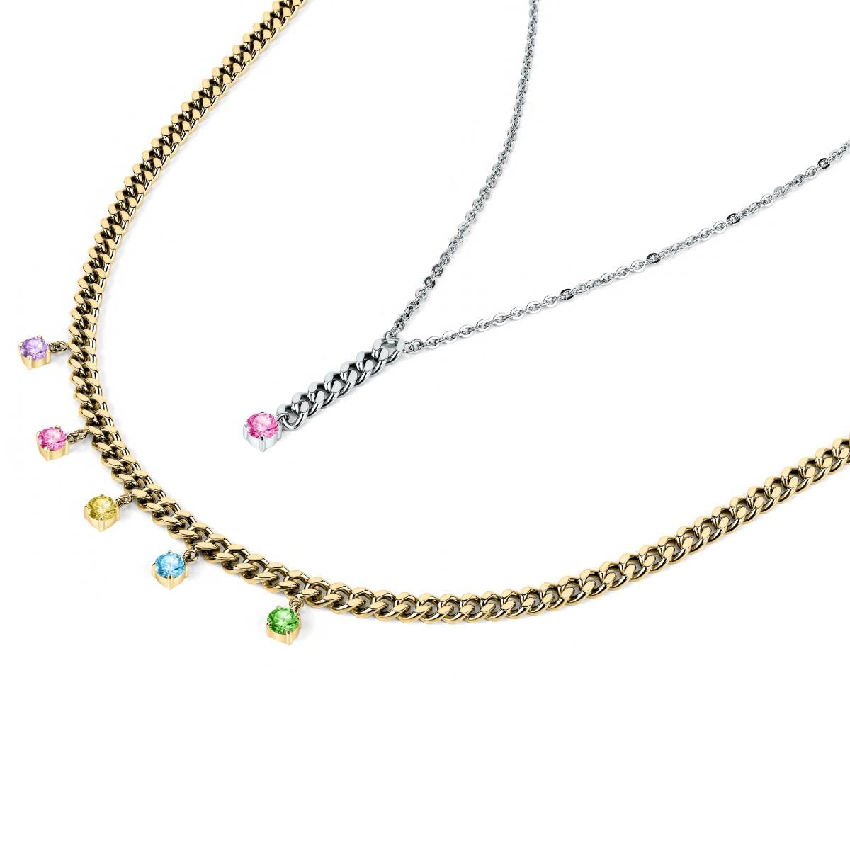 Morellato Poética - Collar para mujer de acero, cristales, IPG – SAUZ01