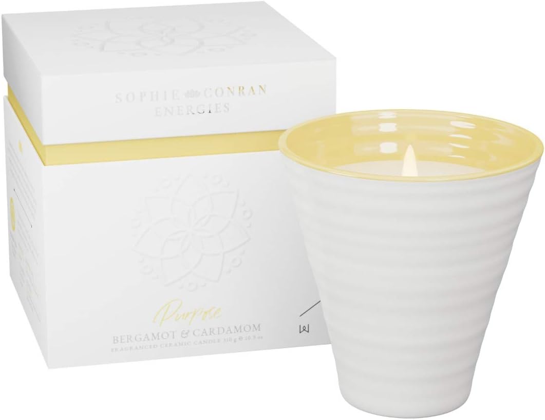 Candle, White/Yellow, One Size
