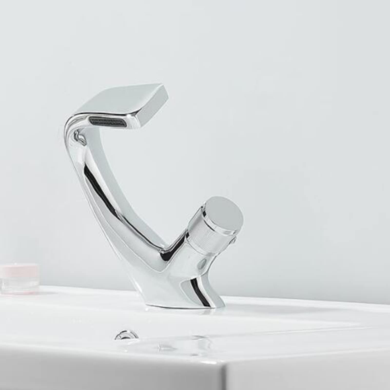 Grifo Baño Lavabo Cascada Latón Grifo de Lavabo Grifo de Baño-Cromo