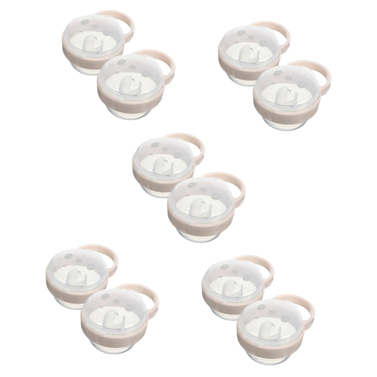 ibasenice 10piezas Portachupete Portátil Gancho Caja De Almacenamiento Para Chupetes Organizador De Viaje Para Bebés Diseño Divertido y Compacto Para Mantener La Higiene Del Chupete