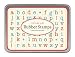 Cavallini Mini Lowercase Alphabet 30 Assorted Wooden Rubber Stamps Packaged in a Tin