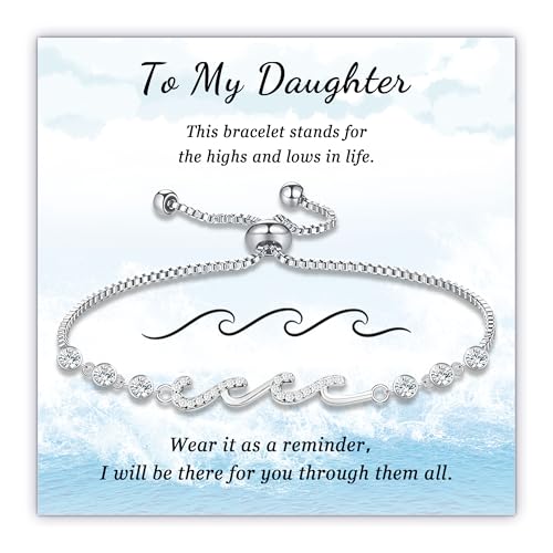 Sereney Birthday Gifts for Girls, Beaded Bracelets as 1/2 1 2 3 4 5 6 7 8 9 10 11 12 13 14 15 16 Year Old Birthday Gift, Adjustable Cross/Pearl Bracelet as Happy Birthday Gifts for Daughter
