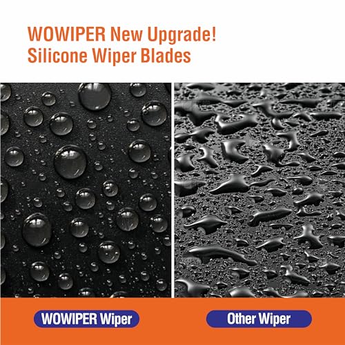 Image of Silicone Windshield Wiper Blades with Rear Wiper Blade for Mini Cooper 2011-2006, All-Season Automotive Replacement Windshield Wipers for My Car - 19 inch+18 inch+10 inch (Set of 3)