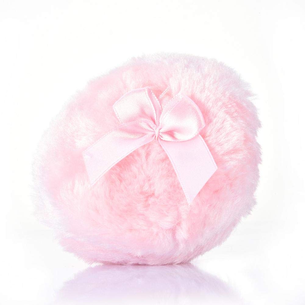 Presentimer Satin fluff loose powder puff super fluffy super soft loose powder blush body powder puff makeup cosmetics beauty tools Pink