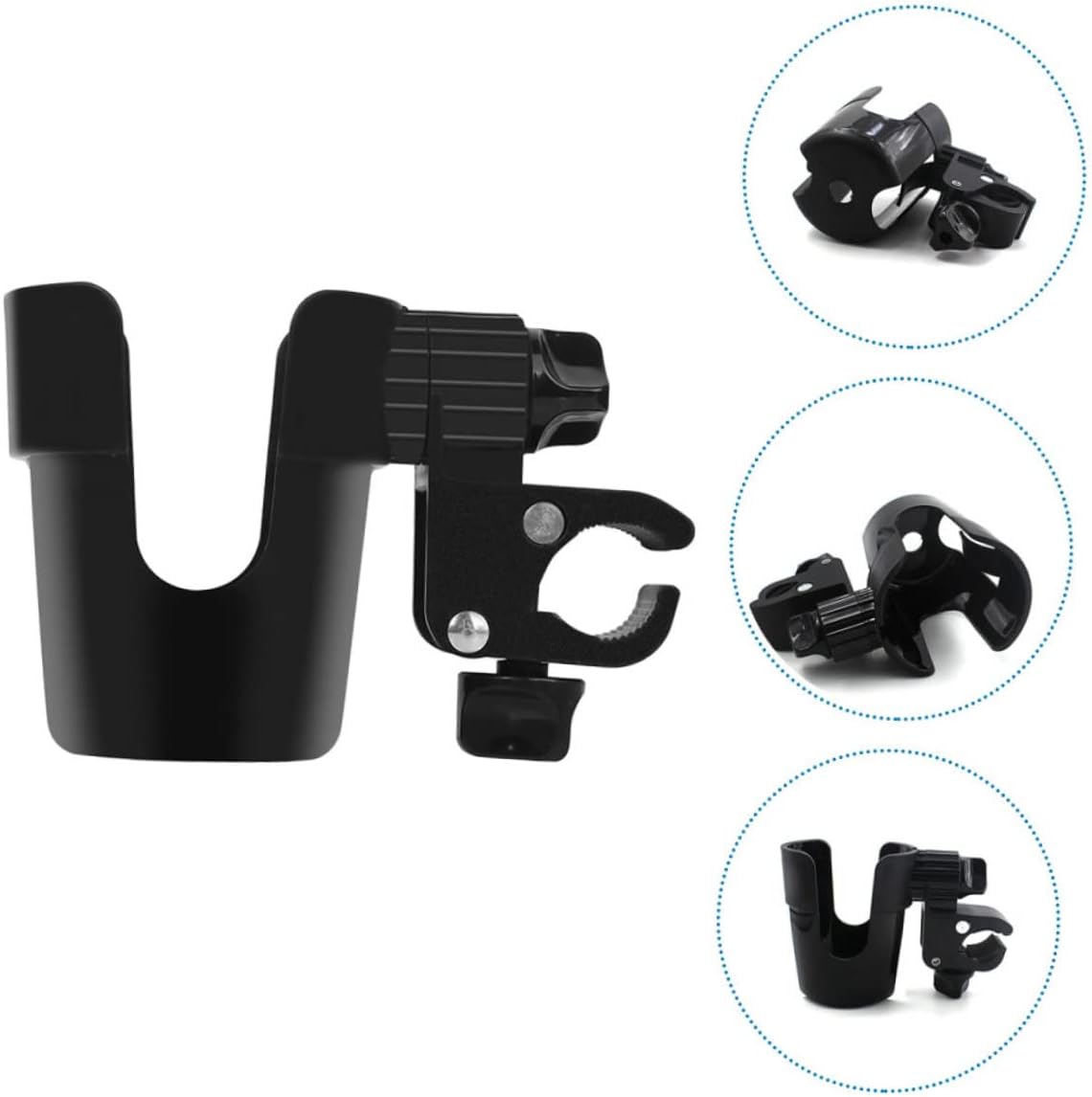 Sosoport 2pcs Water Cup Holder Milk Bottle Holder for Stroller Installation Removable Accessory for Bottles Compatible with Trolleys