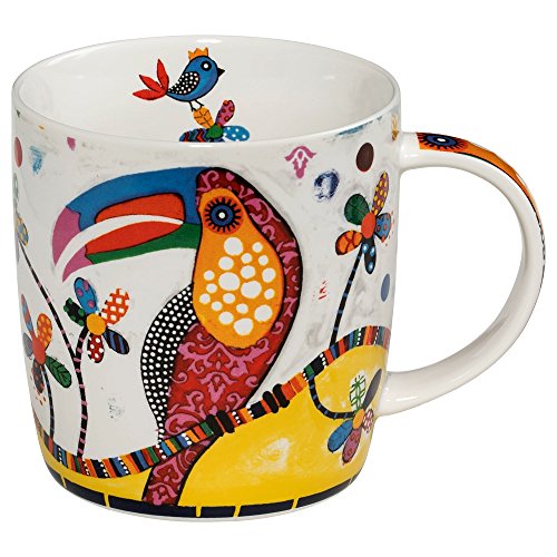 Maxwell & Williams - Tazza con mucca Betsy, in porcellana, multicolore, Porcellana, Tango (Toucan)